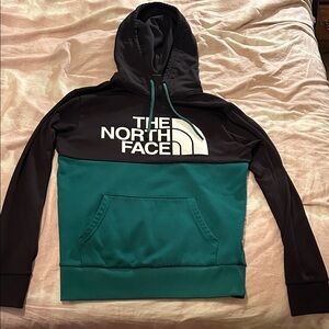 The North Face Black and Green Pullover